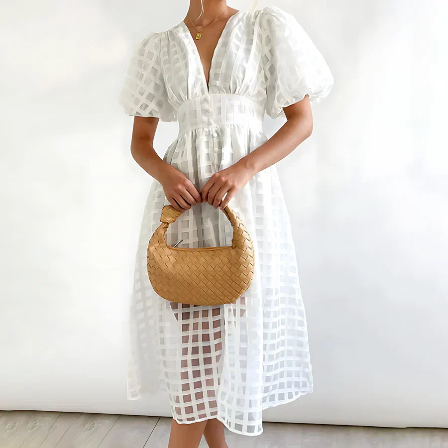 Sophia™ | Vestido midi romántico