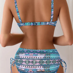 Conjunto de bikini con estampado étnico sexy - Raúl & Sara Madrid