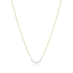 Collar dorado de diseño minimalista - Raúl & Sara Madrid