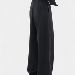 Oaklyn Pantalones Rectos con Drapado Contemporáneo - Raúl & Sara Madrid