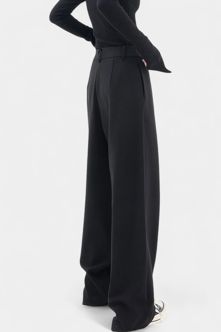 Oaklyn Pantalones Rectos con Drapado Contemporáneo - Raúl & Sara Madrid