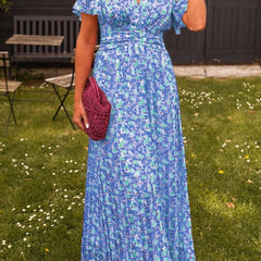 Vestido elegante con escote en v - Raúl & Sara Madrid