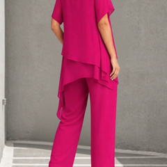 Aurora · Conjunto de Pantalones Palazzo de Gasa - Raúl & Sara Madrid