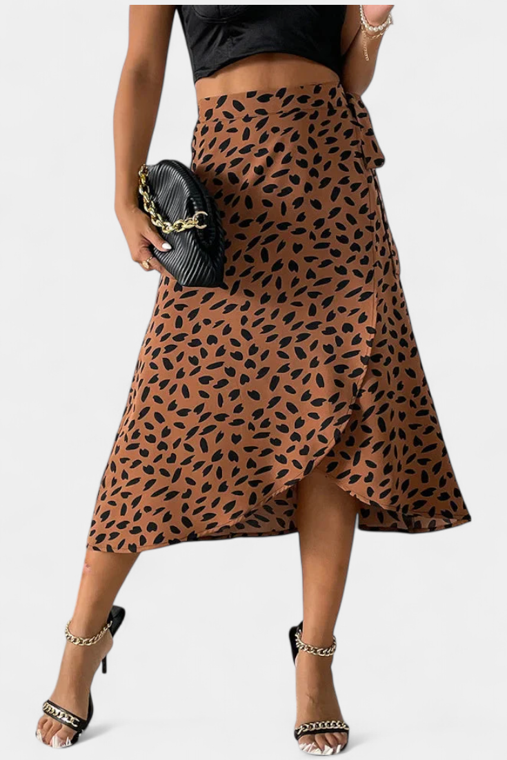 Falda Boho Envolvente Camila con Diseño Asimétrico - Raúl & Sara Madrid