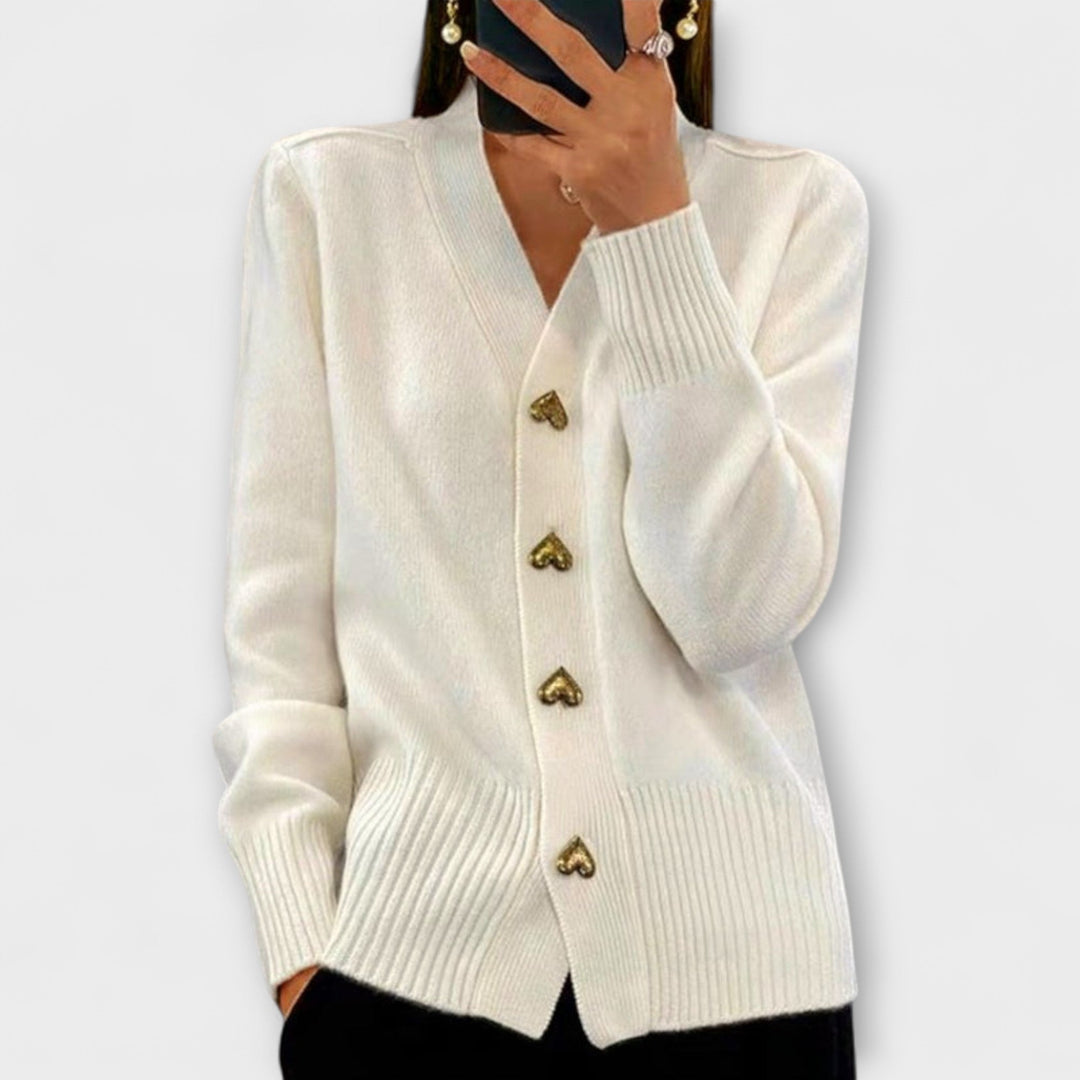 Marij – Vintage-Style V-Neck Sweater for Women