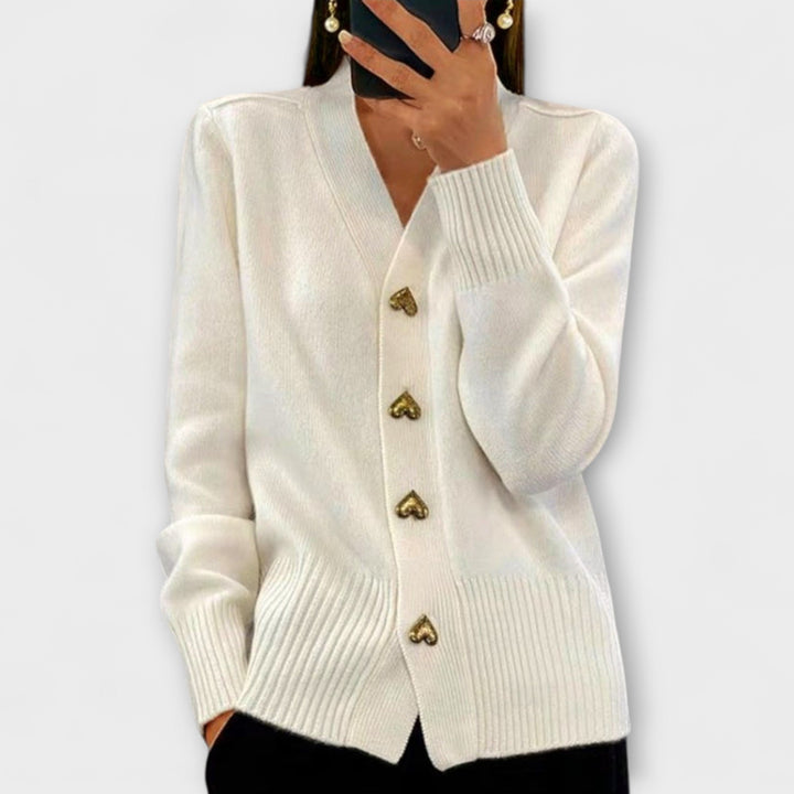Marij – Vintage-Style V-Neck Sweater for Women