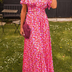 Vestido elegante con escote en v - Raúl & Sara Madrid