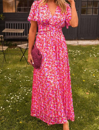Vestido elegante con escote en v - Raúl & Sara Madrid
