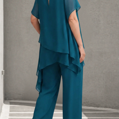 Aurora · Conjunto de Pantalones Palazzo de Gasa - Raúl & Sara Madrid