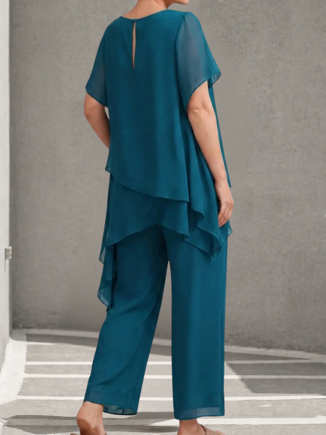 Aurora · Conjunto de Pantalones Palazzo de Gasa - Raúl & Sara Madrid