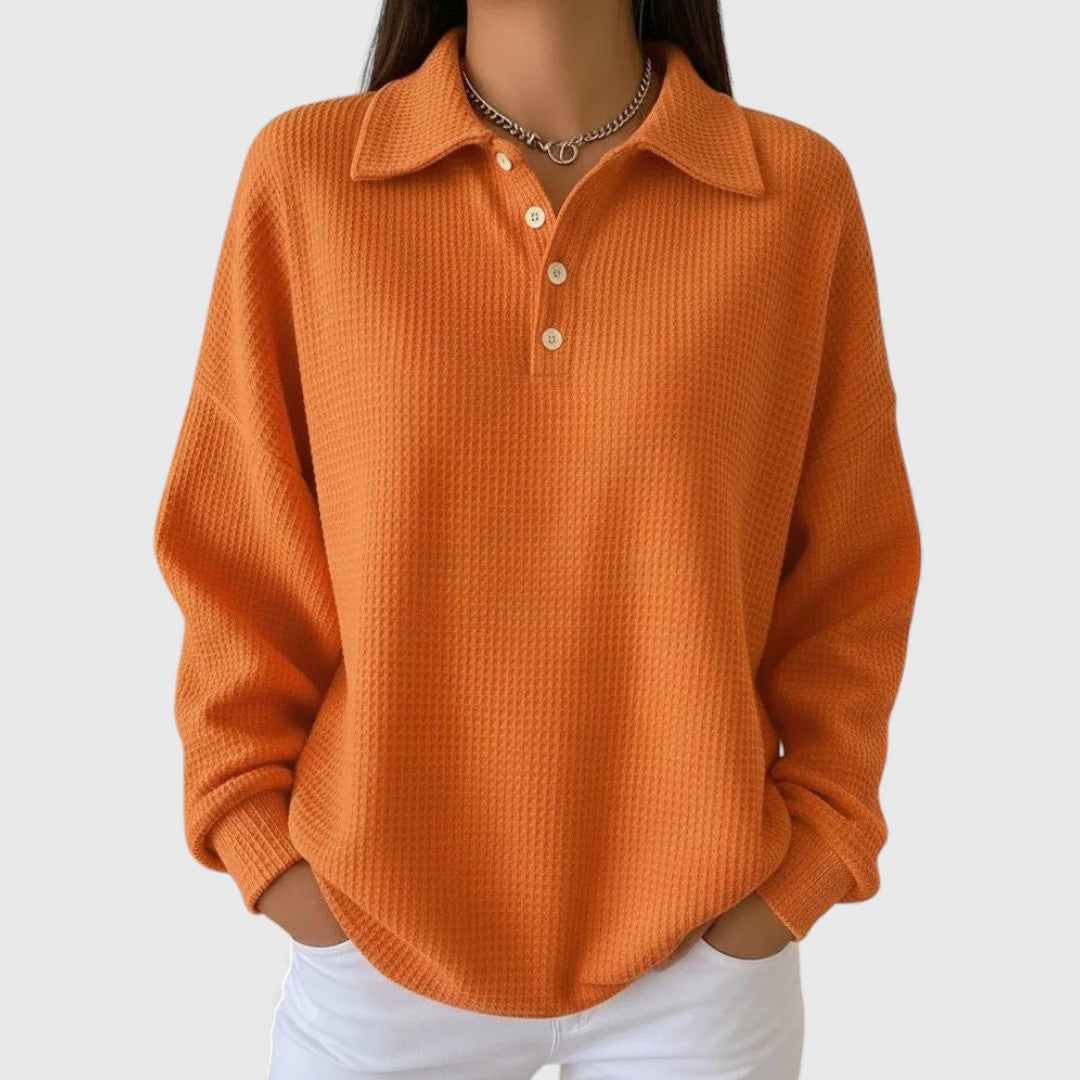 Mara | Cozy Collared Jersey