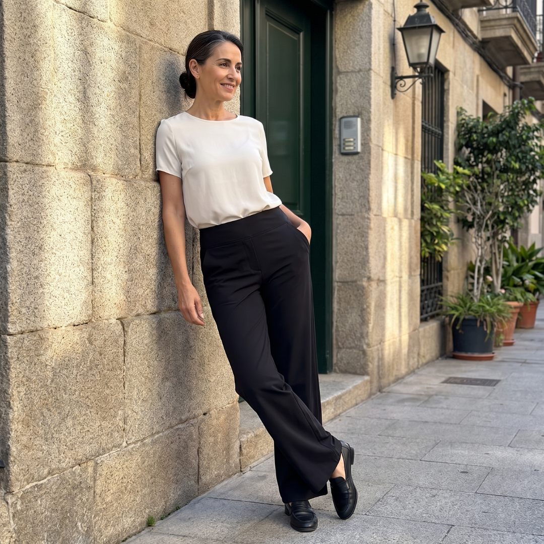 Carmen · Pantalón de vestir que estiliza la figura