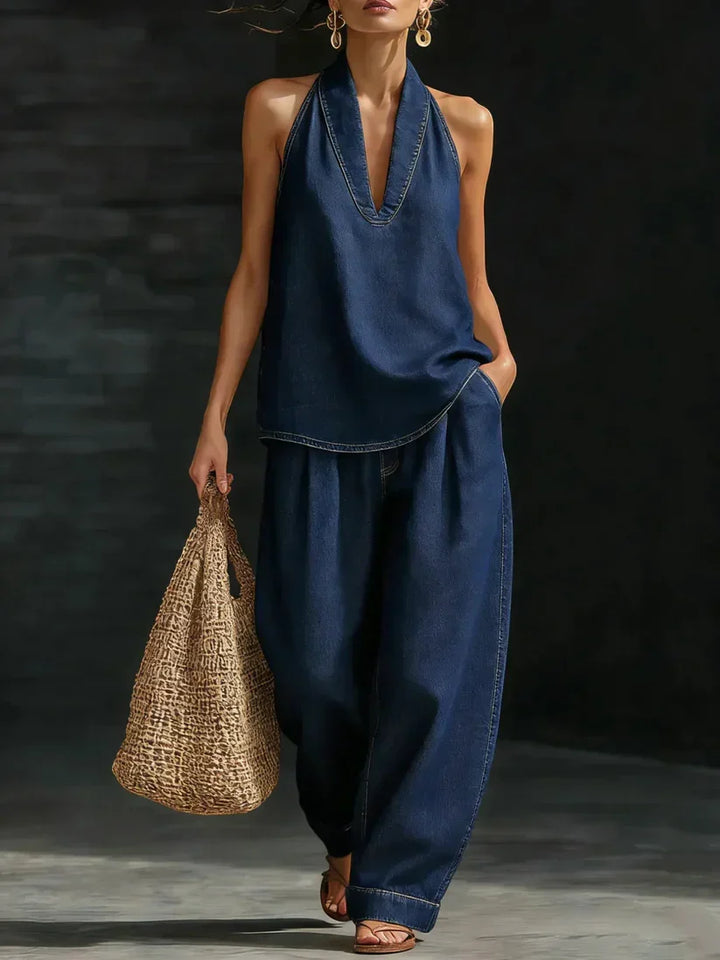 Marina™ | Mono Largo Fluido con Escote en V" can be rewritten as:

"Marina™ | Mono Largo Elegante con Escote en V
