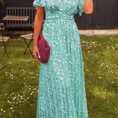 Vestido elegante con escote en v - Raúl & Sara Madrid