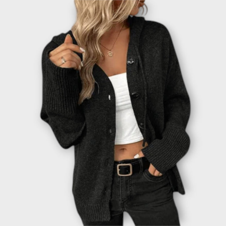 Britán - Cozy Knitted Button-Up Cardigan