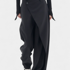 Oaklyn Pantalones Rectos con Drapado Contemporáneo - Raúl & Sara Madrid
