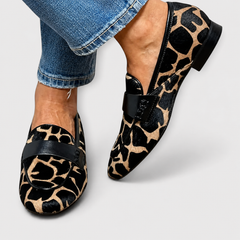 Paulina · Mocasín con estampado de leopardo - Raúl & Sara Madrid