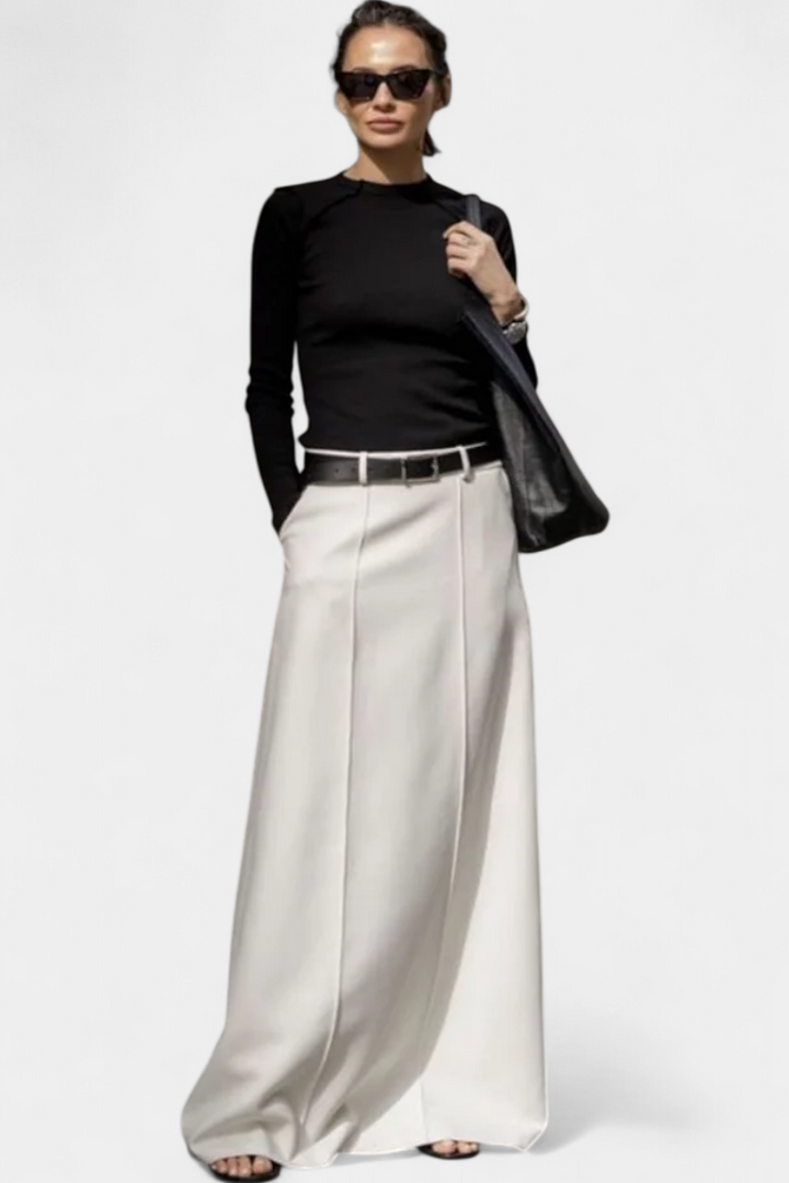 Ada Falda H-Line Sólida con Estilo Urbano Contemporáneo