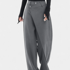 Oaklyn Pantalones Rectos con Drapado Contemporáneo - Raúl & Sara Madrid