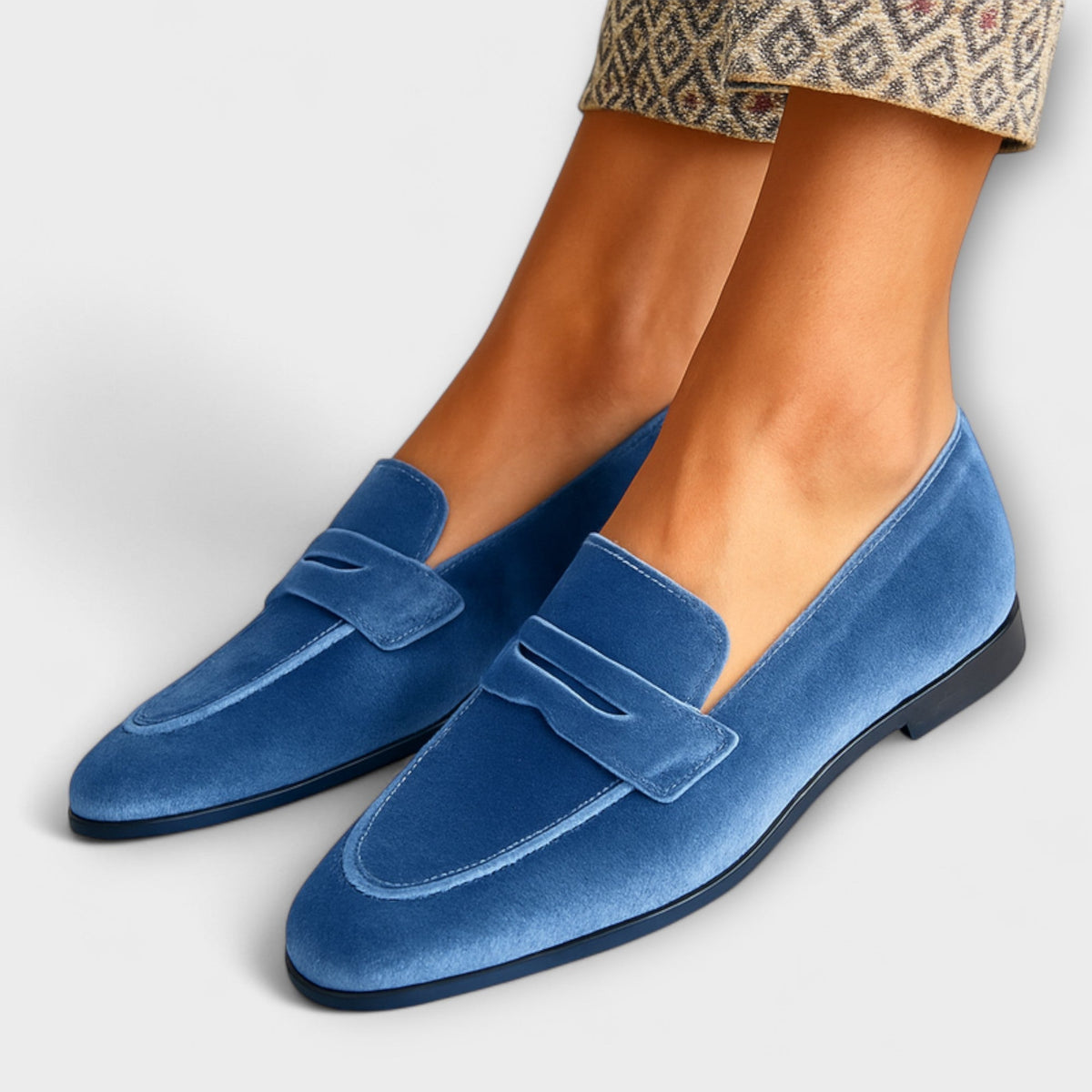 Louise Zapatillas de Terciopelo con Diseño Clásico - Raúl & Sara Madrid