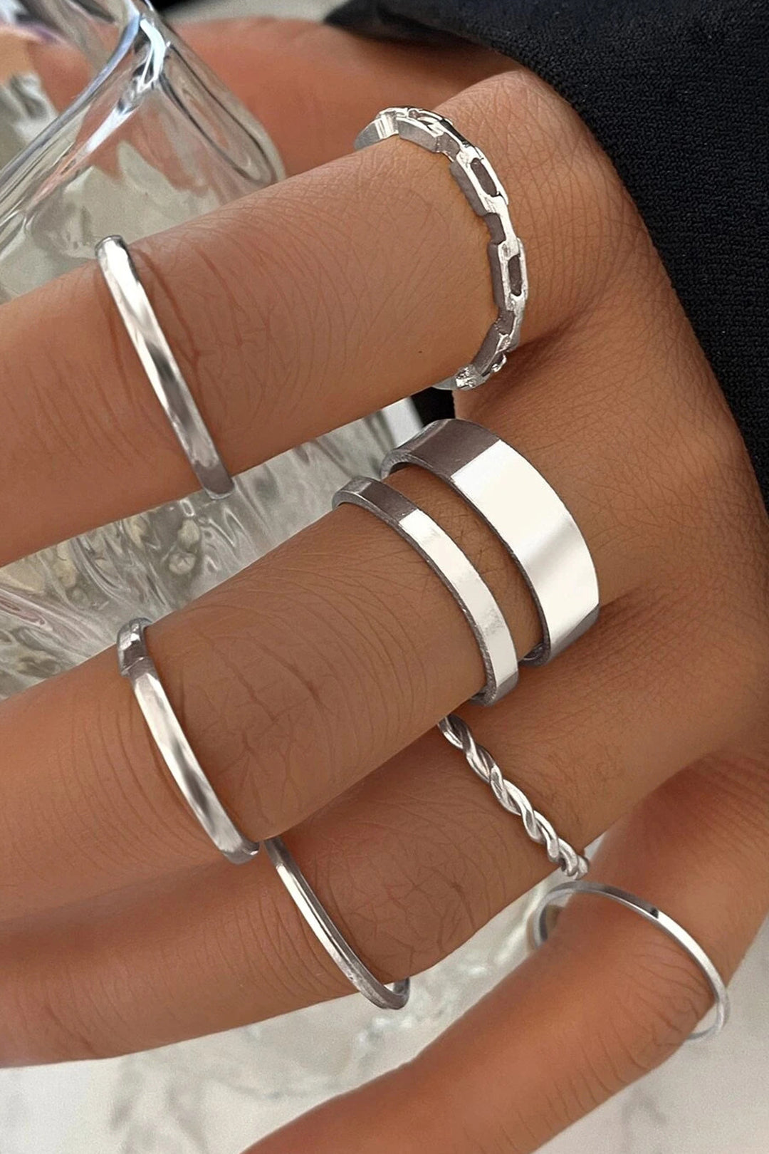 Conjunto de 7 anillos - Raúl & Sara Madrid