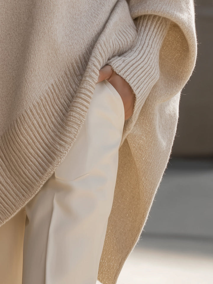 Annette | Extra-Large Jersey Poncho