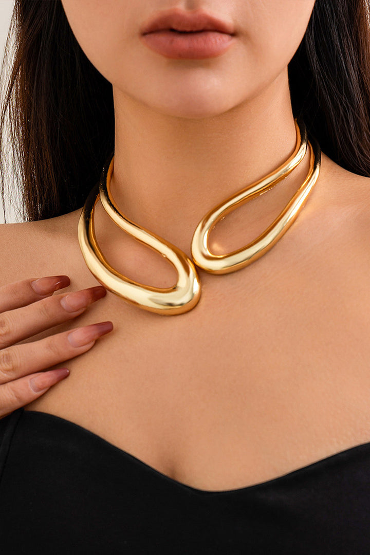 Asymmetrical Cropped Collar