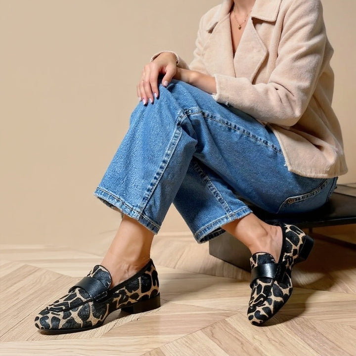 Leonie™ | Mocasines Femeninos con Diseño de Animal Print