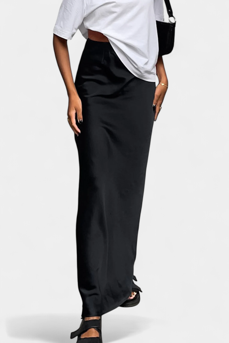 Falda Maxi Utility Fable con Diseño Liso y Acabado Elegante
