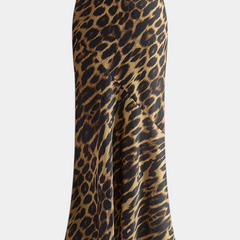 Maxi Falda Slim Elena con Estampado de Leopardo - Raúl & Sara Madrid