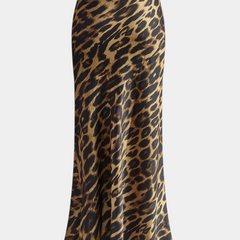 Maxi Falda Slim Elena con Estampado de Leopardo - Raúl & Sara Madrid