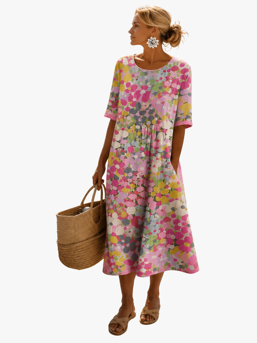 Vestido midi de flores para mujer - Raúl & Sara Madrid