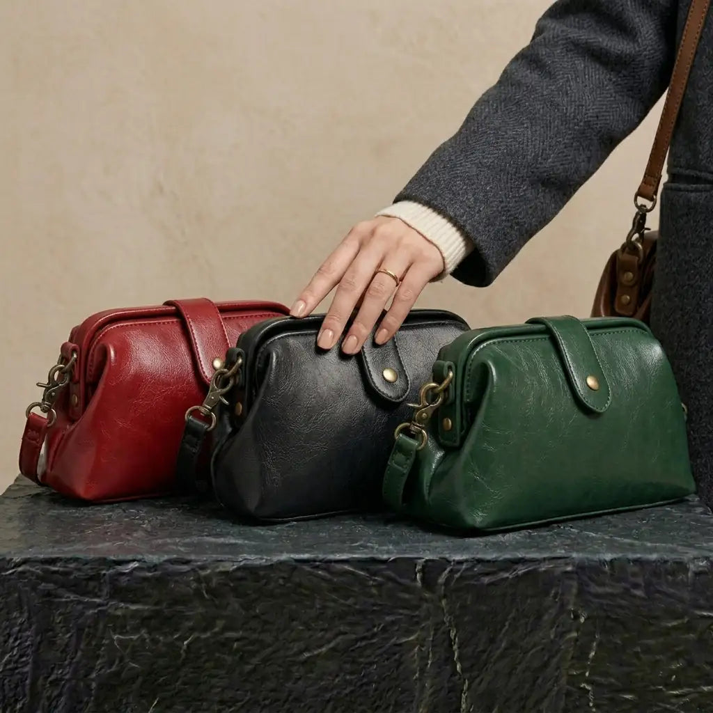 Bolso arion vintage - rojo - Raúl & Sara Madrid