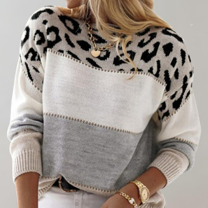 Chic Leopard Print Sweater