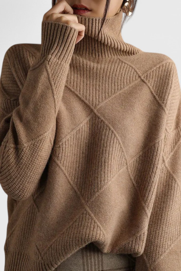 Jasmine | Jersey de Cachemira Cuello Alto