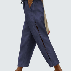 Casie · Pantalón ancho de lino