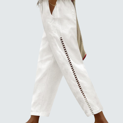 Casie · Pantalón ancho de lino