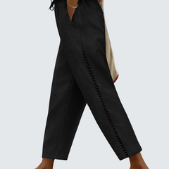 Casie · Pantalón ancho de lino