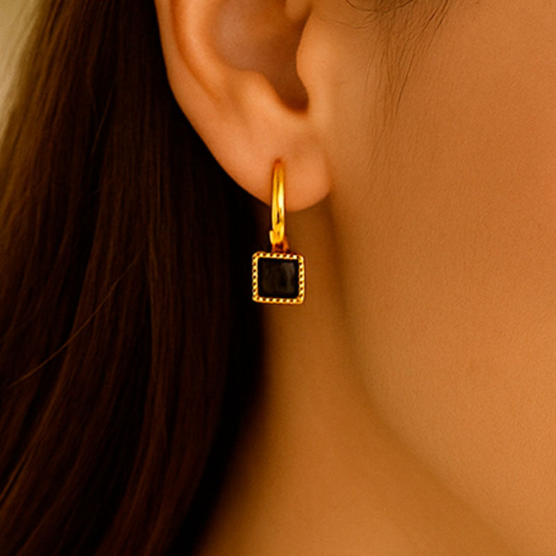 Rafaela Earrings - Black