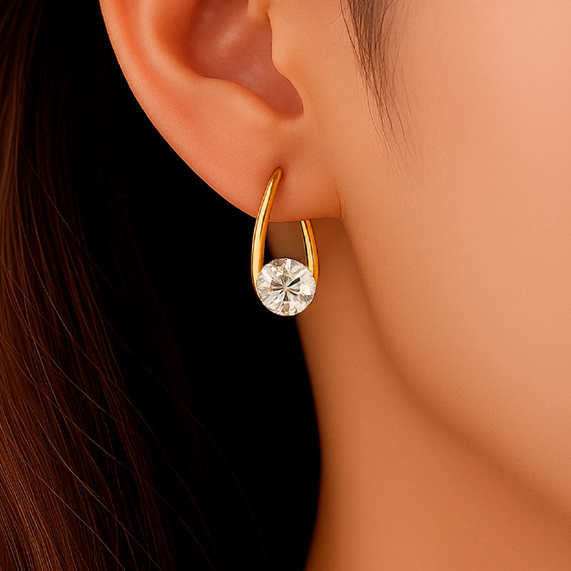 Pendientes de Circonita en Oro