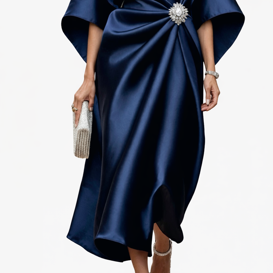 Vestido carmina de satén - Raúl & Sara Madrid