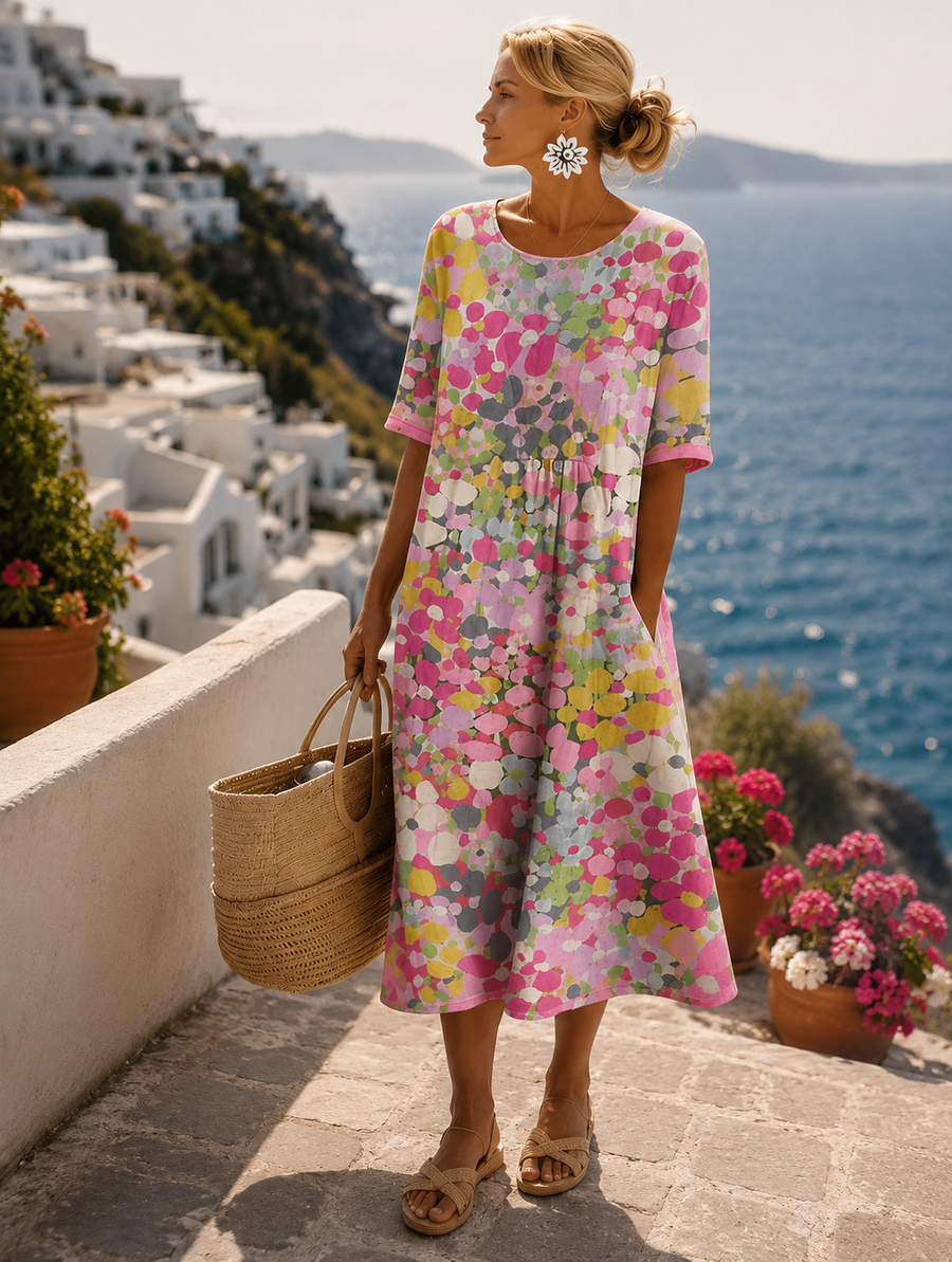 Vestido midi de flores para mujer - Raúl & Sara Madrid