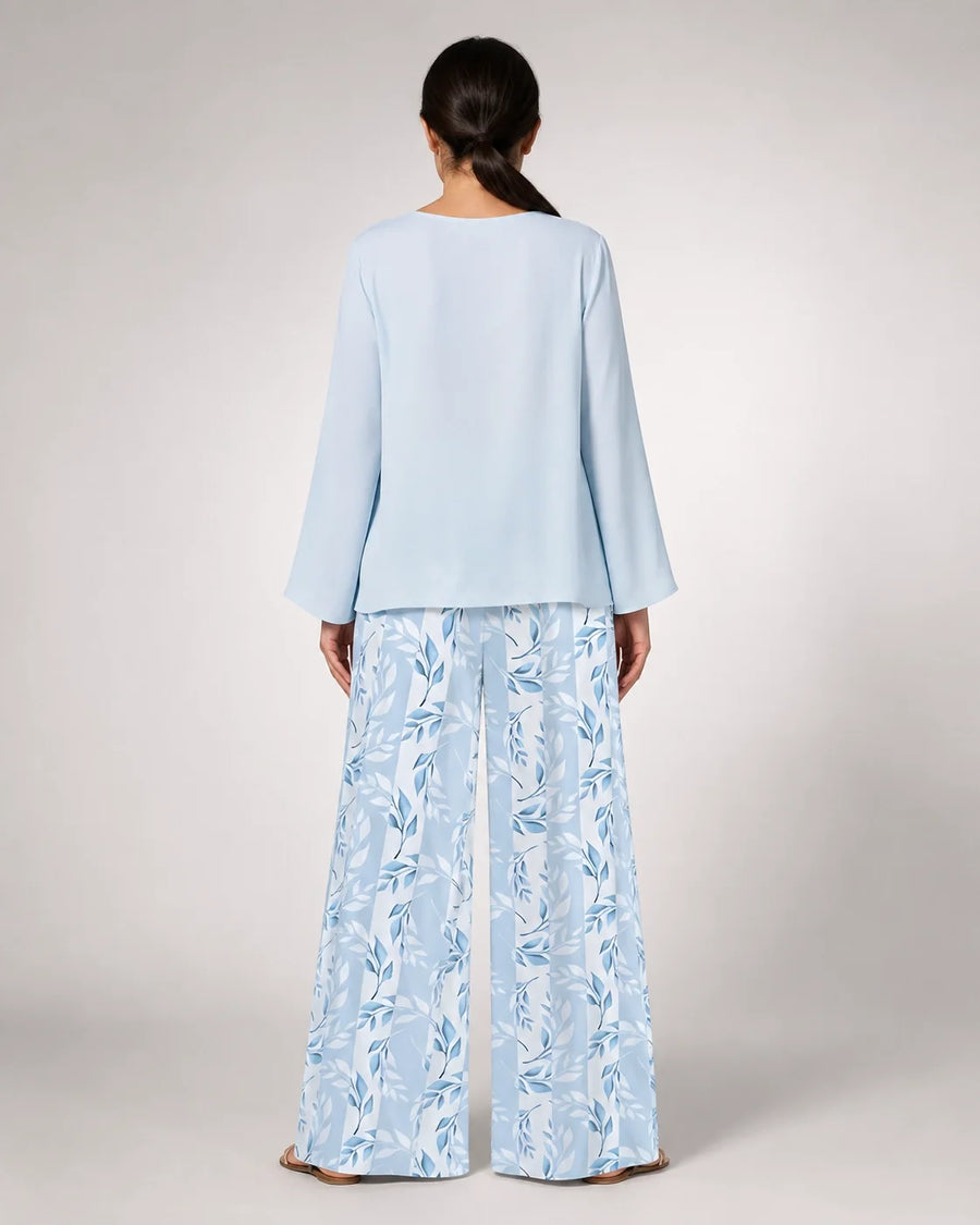 Wenceslada · Conjunto Floral en Azul Cielo - Raúl & Sara Madrid