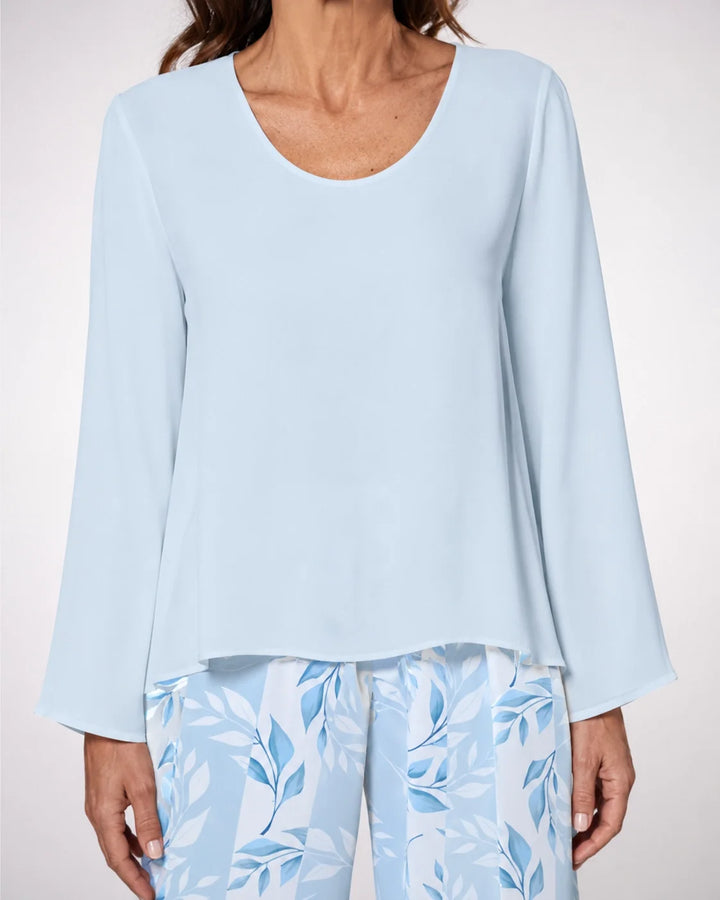 Wenceslada™ | Conjunto Floral en Azul Cielo