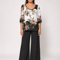 Ricarda · Conjunto floral en negro - Raúl & Sara Madrid