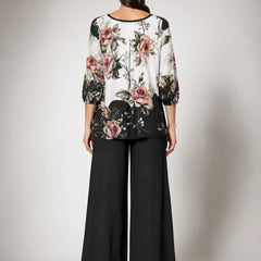 Ricarda · Conjunto floral en negro - Raúl & Sara Madrid