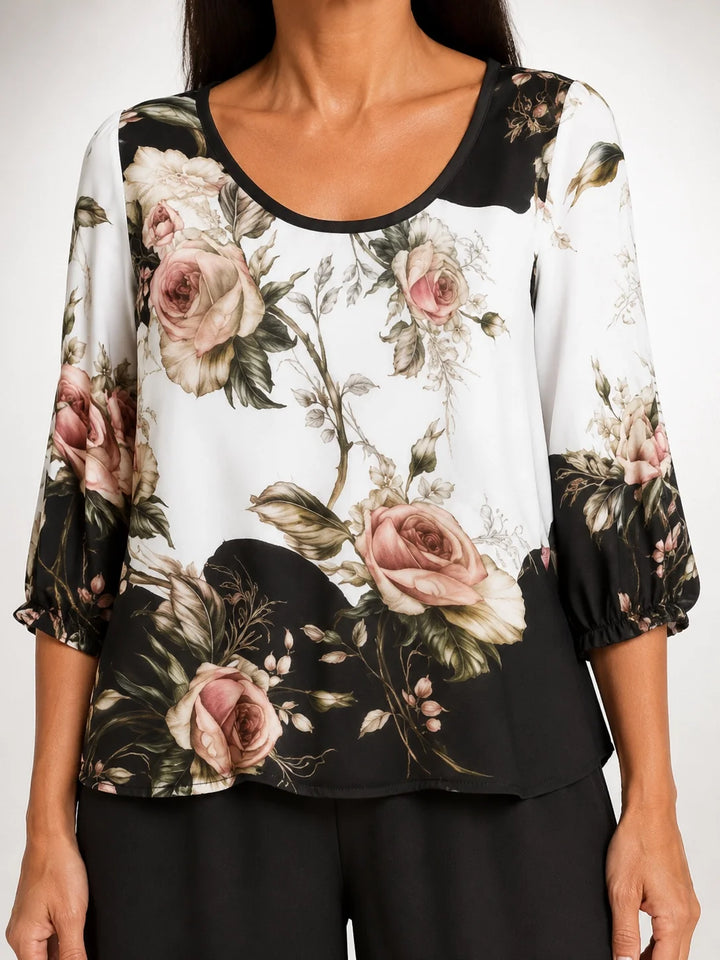 Ricarda™ | Black Floral Set