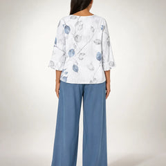 Filiberta · Conjunto floral en azul marino - Raúl & Sara Madrid