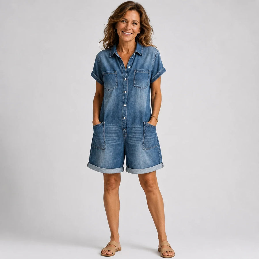 Cayetana · Conjunto Casual de Camisa y Short de Mezclilla - Raúl & Sara Madrid