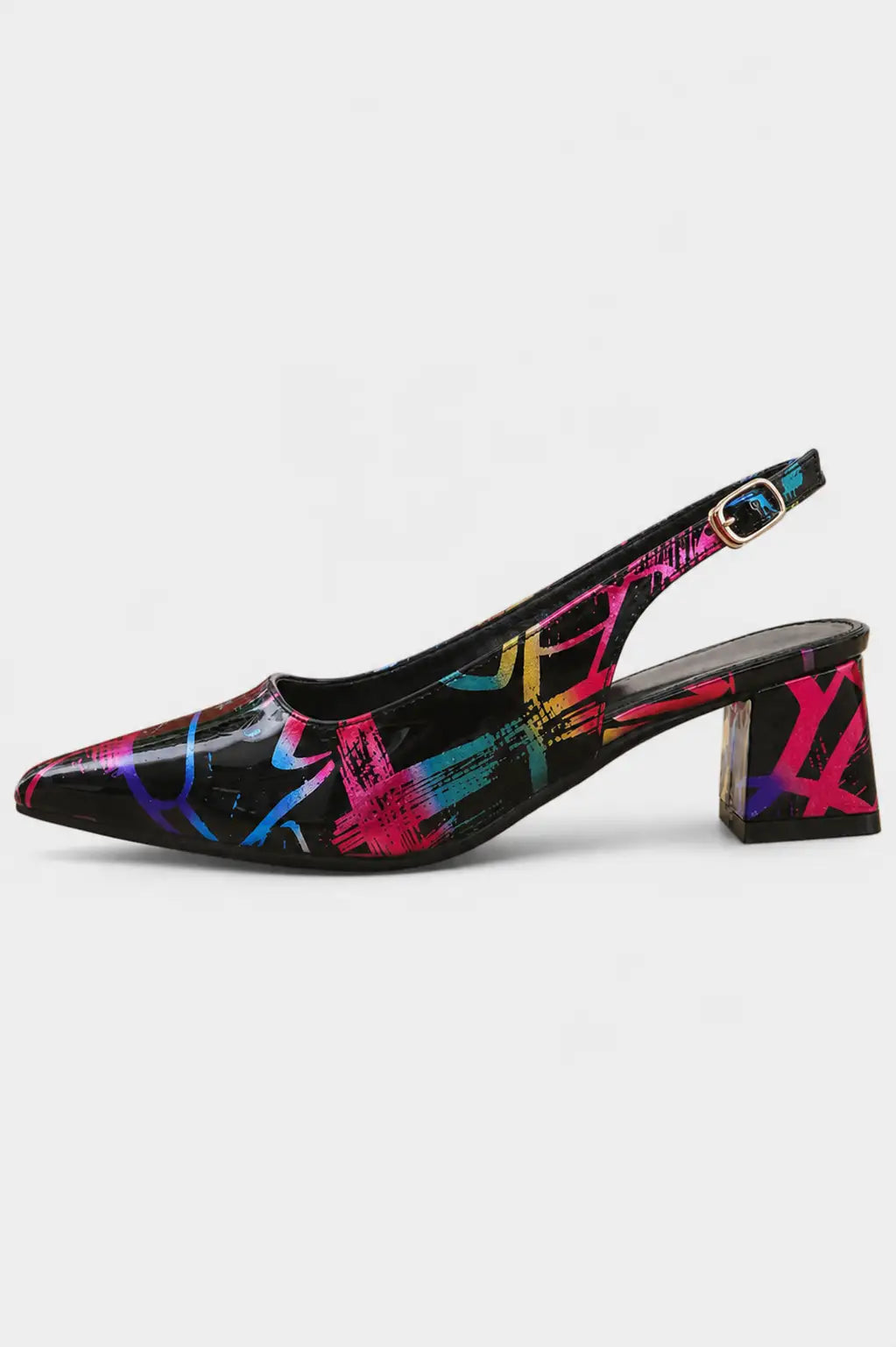 Karthleen Tacones Anchos con Diseño Geométrico